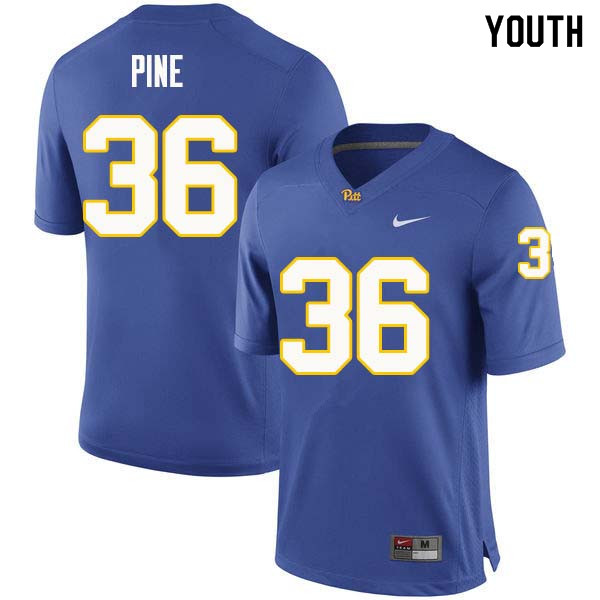 Youth #36 Chase Pine Pittsburgh Panthers College Football Jerseys Sale-Royal